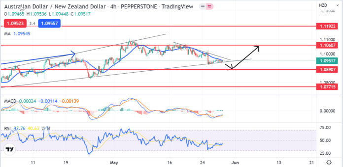 วิเคราะห์คู่เงิน AUDNZD วันที่ 30 พฤษภาคม - 3 มิถุนายน 2565