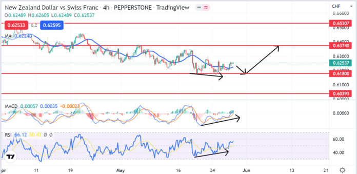 วิเคราะห์คู่เงิน NZDCHF วันที่ 30 พฤษภาคม - 3 มิถุนายน 2565