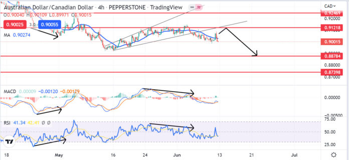 วิเคราะห์คู่เงิน AUDCAD วันที่ 13-17 มิถุนายน 2565