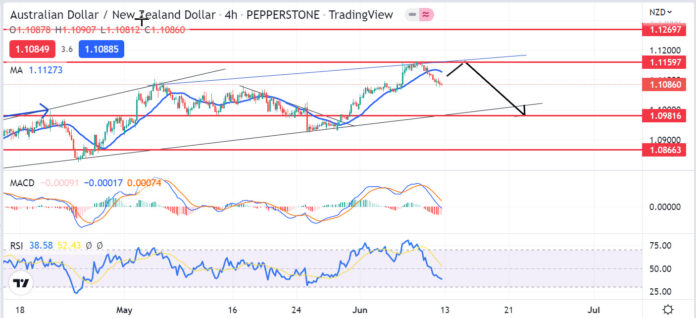 วิเคราะห์คู่เงิน AUDNZD วันที่ 13-17 มิถุนายน 2565