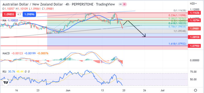 วิเคราะห์คู่เงิน AUDNZD วันที่ 20-24 มิถุนายน 2565