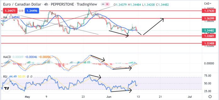 วิเคราะห์คู่เงิน EURCAD วันที่ 13-17 มิถุนายน 2565