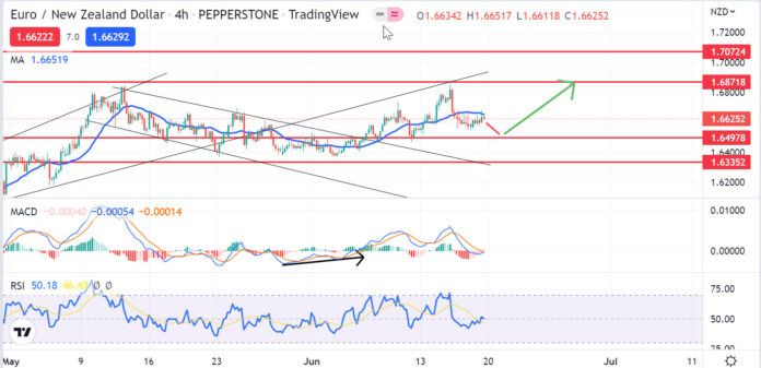 วิเคราะห์คู่เงิน EURNZD วันที่ 20-24 มิถุนายน 2565