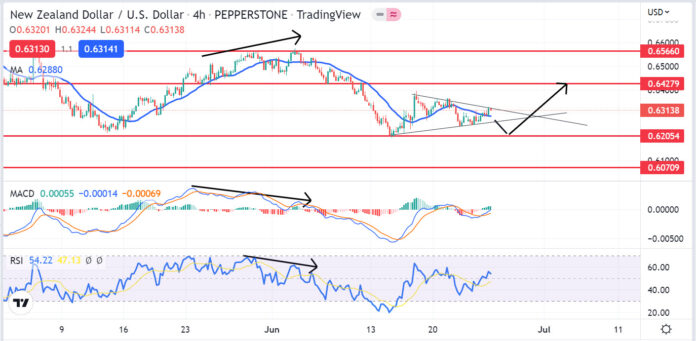 วิเคราะห์คู่เงิน NZDUSD วันที่ 27 มิถุนายน - 1 กรกฎาคม 2565