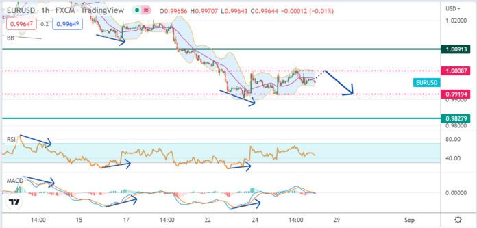 วิเคราะห์คู่เงิน EURUSD ประจำวันที่ 26 สิงหาคม 2565