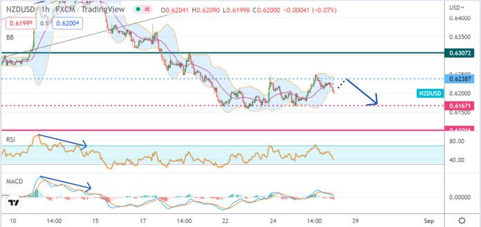 วิเคราะห์คู่เงิน NZDUSD ประจำวันที่ 26 สิงหาคม 2565