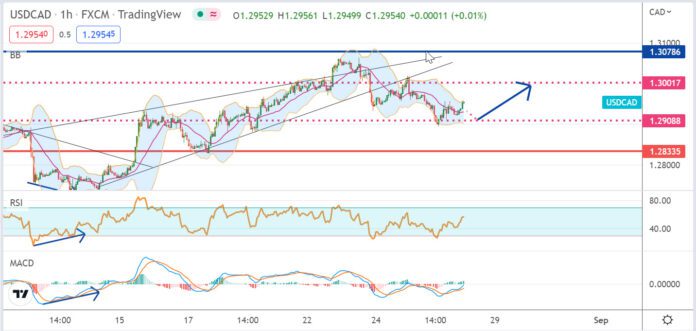 วิเคราะห์คู่เงิน USDCAD ประจำวันที่ 26 สิงหาคม 2565