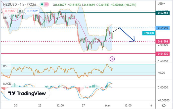 วิเคราะห์คู่เงิน NZDUSD ประจำวันที่ 1 มีนาคม 2566